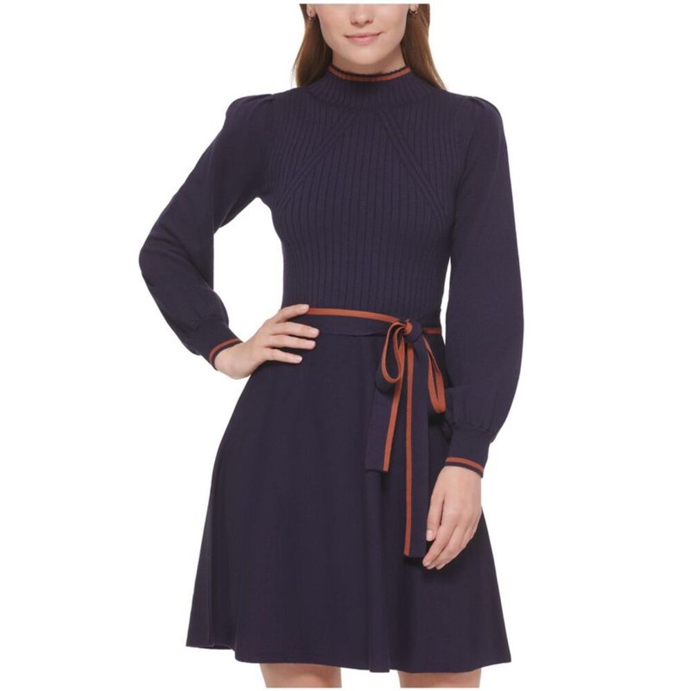 Vince Camuto Womens Fit & Flare Sweater Dress, , XL, MP